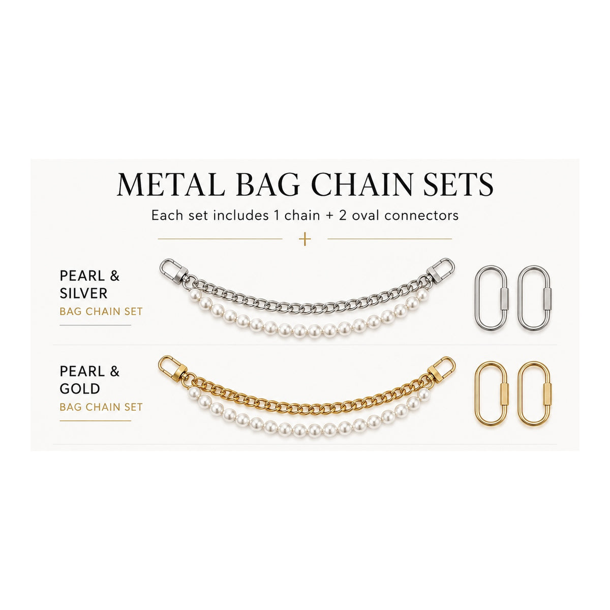 Teleo- Metal Bag Chain Set