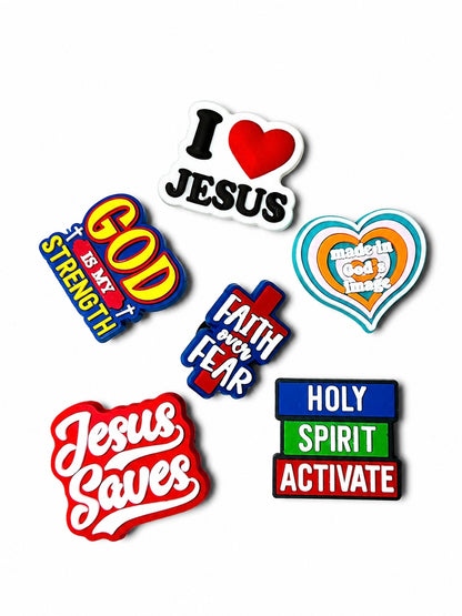 Faith Over Fear|Crocs Charm Set