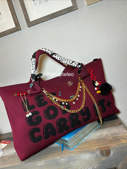 TELEO | Let God Carry It™ Tote+Wristlet| GENESIS BUNDLE (Hagar+Scarf+Keychain)