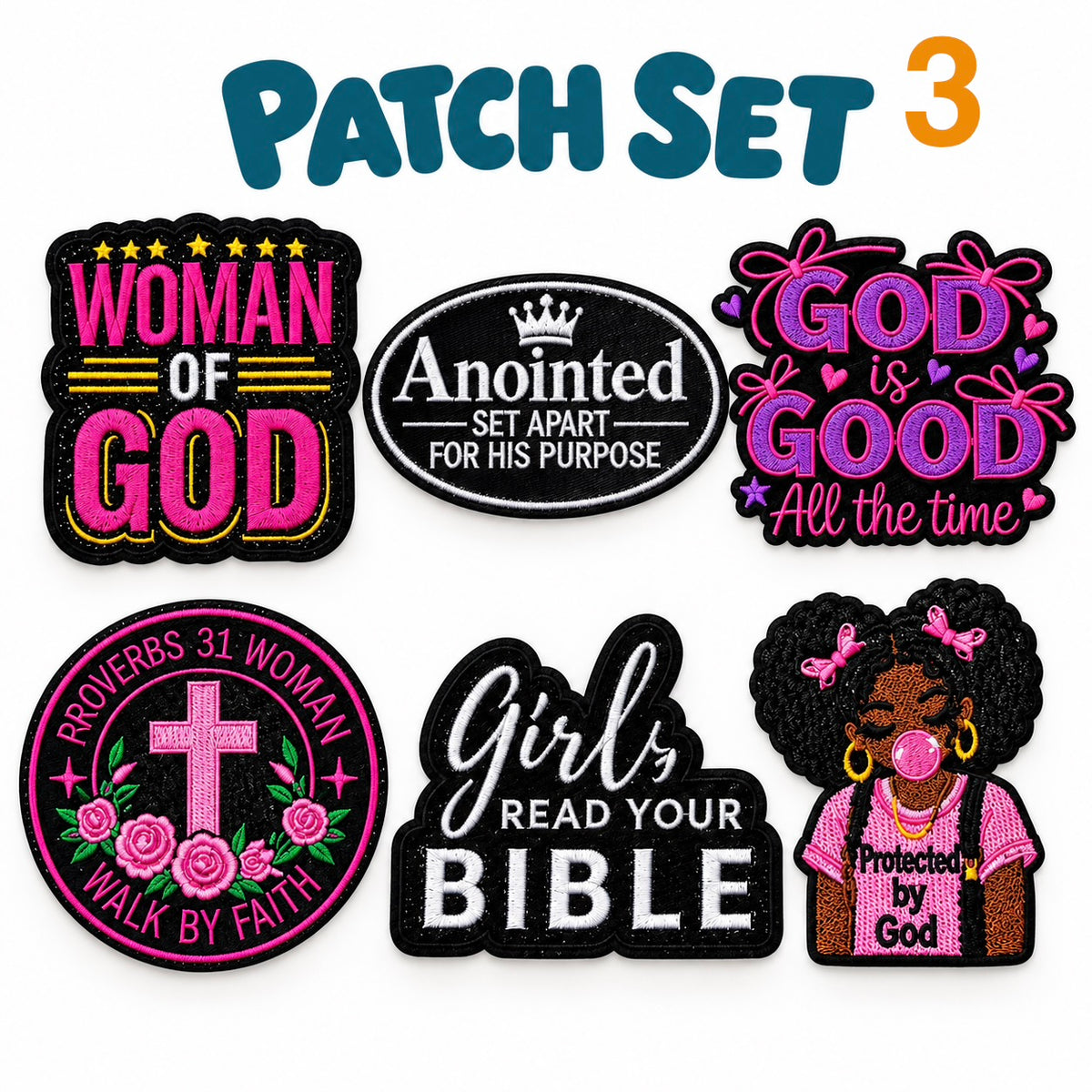 Teleo- Faith Embroidery Patches