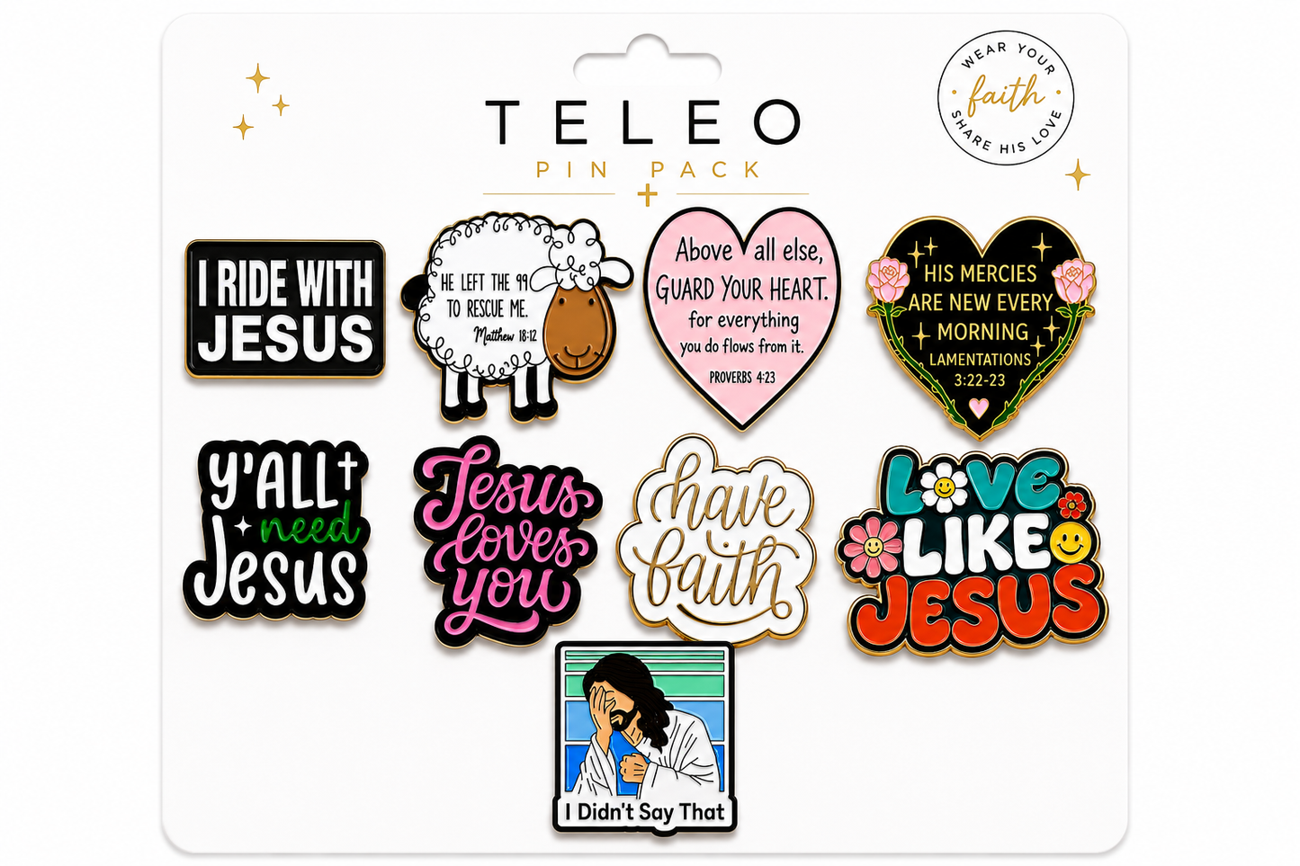 Teleo Essentials Set |Tote-Keychain-Pins