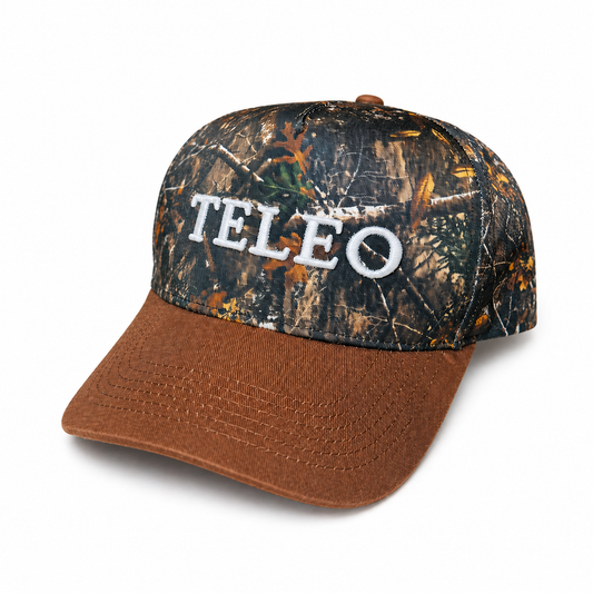 Teleo-SnapBack Hat|Camo Brown