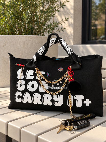 TELEO | Let God Carry It™ Tote+ Wristlet|GENESIS+EDEN BUNDLE