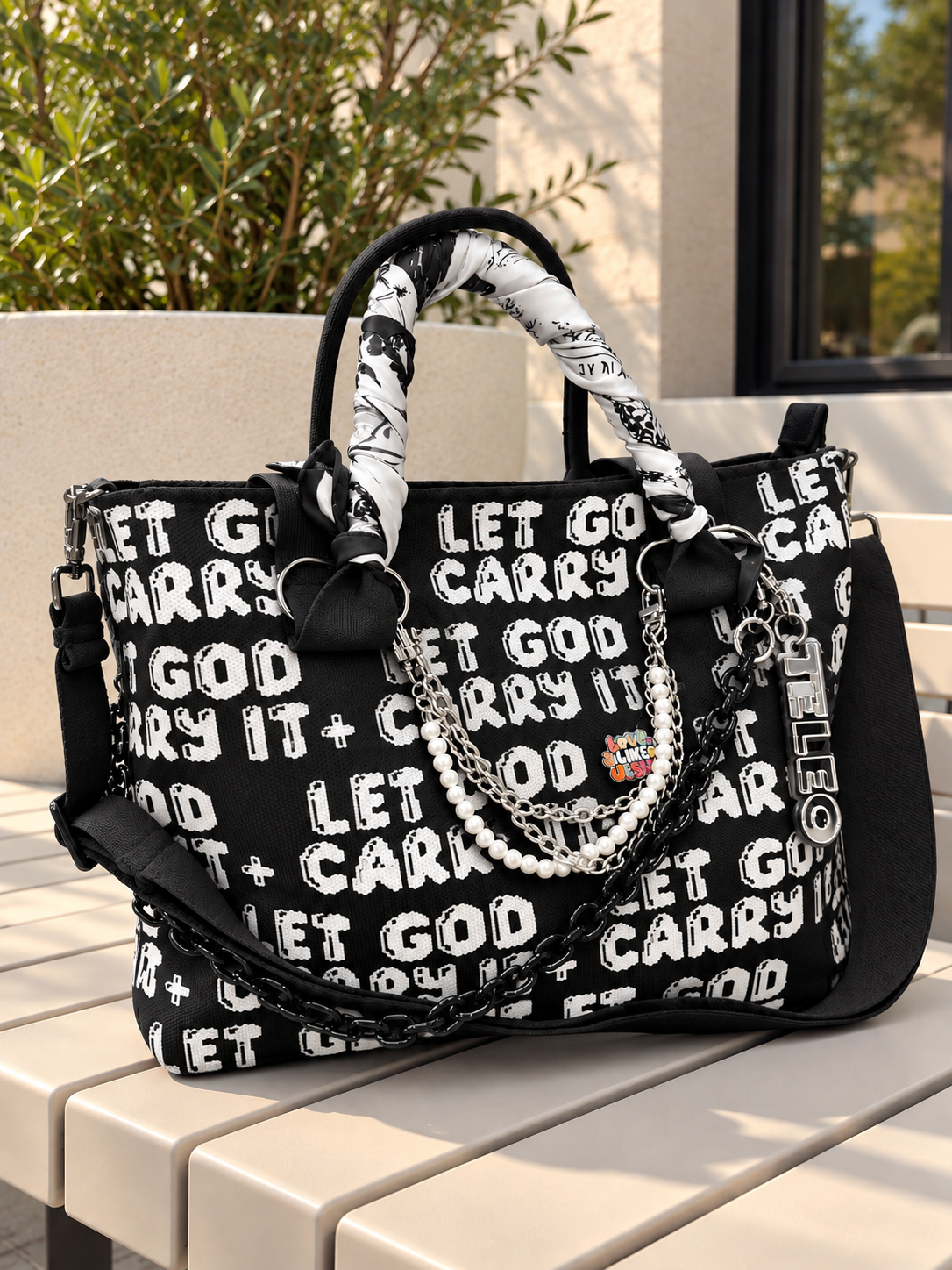 TELEO | Let God Carry It™ Tote+ Wristlet|GENESIS+EDEN BUNDLE